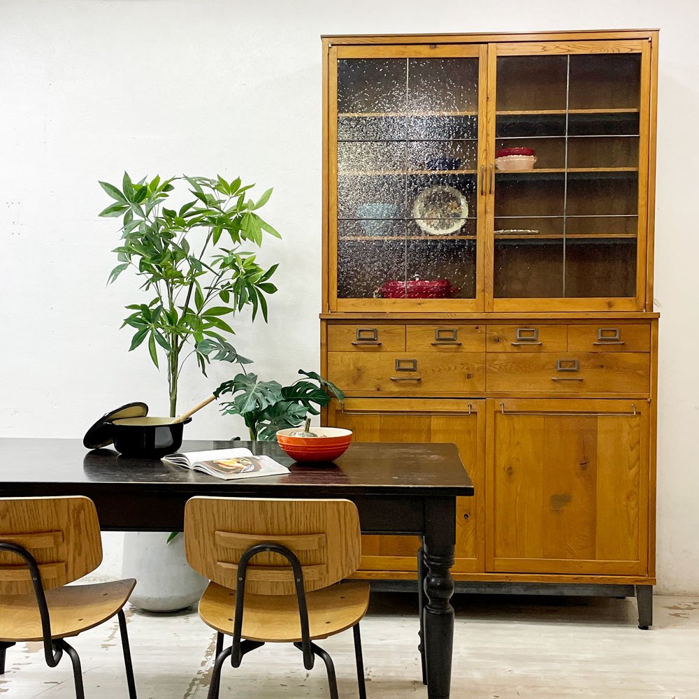 トラックファニチャー TRUCK FURNITURE ガット カップボード GATTO CUPBOARD オーク無垢材 キッチンボード 食器棚 W120 定価:¥649,000- ●