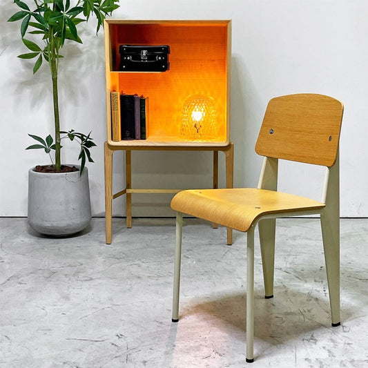 ヴィトラ vitra スタンダードチェア Standard chair ナチュラルオーク×ブランコロンブ ジャン・プルーヴェ Jean Prouve 名作椅子 定価¥138,600- ●