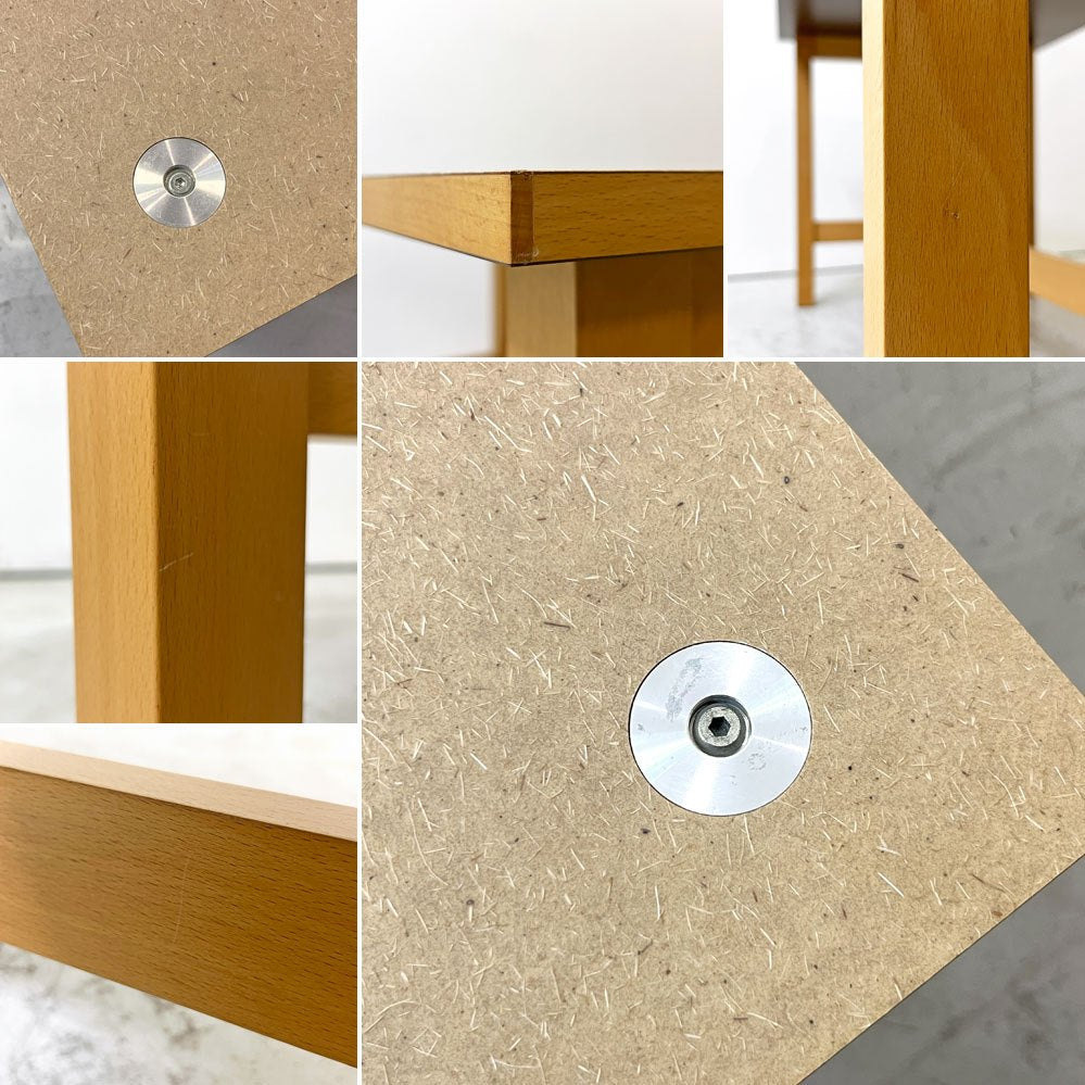 無印良品 MUJI ファイバーラミネート ワーキングテーブル W150cm アトリエテーブル 作業テーブル 廃番 ●