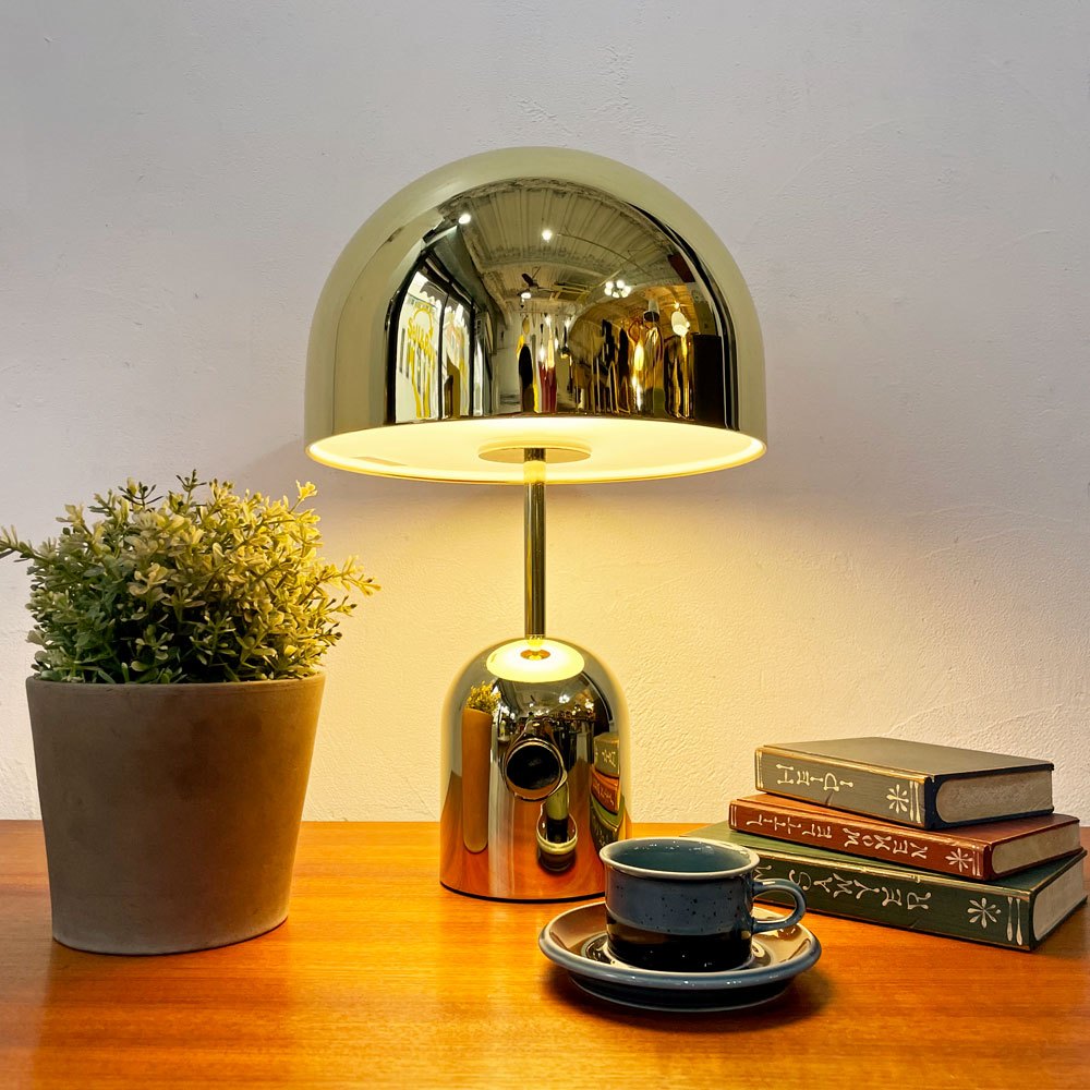 トムディクソン Tom Dixon ベル テーブルライト BELL TABLE LAMP ブラス ゴールド 無段階調光式 箱付き 定価¥143,000- ★