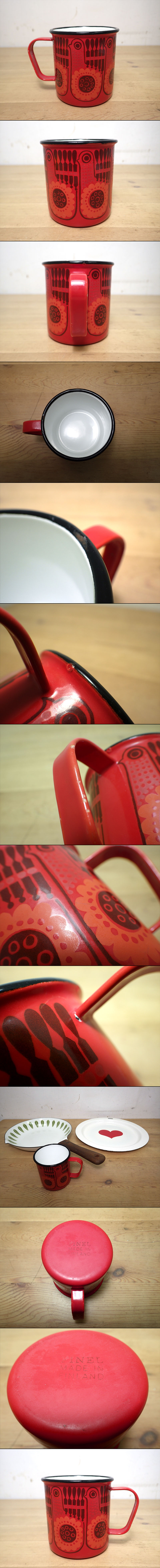 FINEL / フィネル ホーローマグカップ ”赤い鳥” ♪