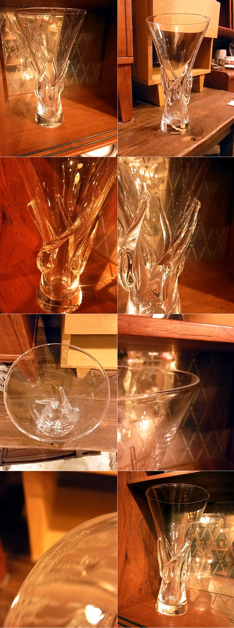 日本産】 スチューベンガラスのクリスタル花瓶 STEUBEN - 花瓶