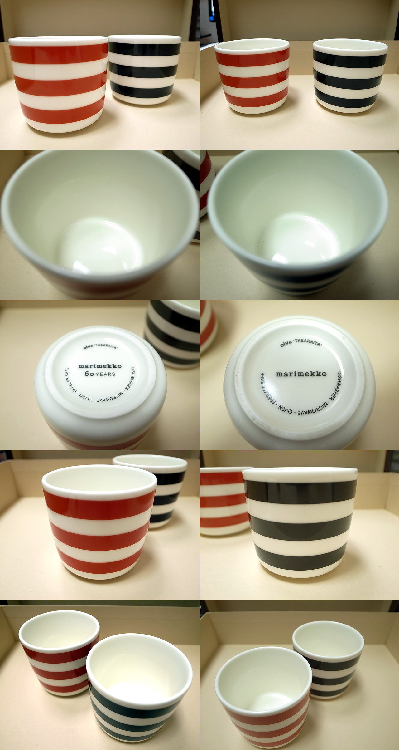 marimekkoマリメッコ☆マリキュラ コーヒーカップ2個セット☆スモールマグ
