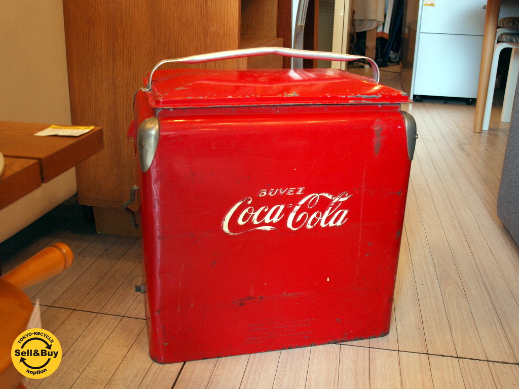 コカ コーラ Coca Cola 50s ビンテージ クーラーボックス アイスチェスト インテリア雑貨 アメリカ コカコーラ 買い取りしました 下北沢店 出張買取もお任せ下さい 家具を売るならtokyo Recycle Imption