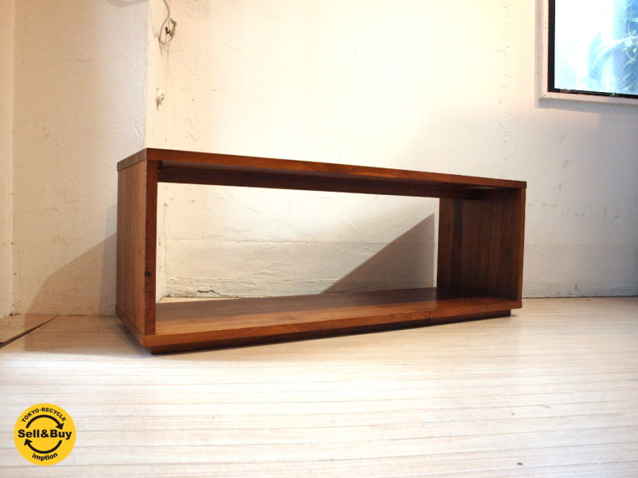 廃盤 無印良品 MUJI 木製テーブルベンチ ウォールナット-