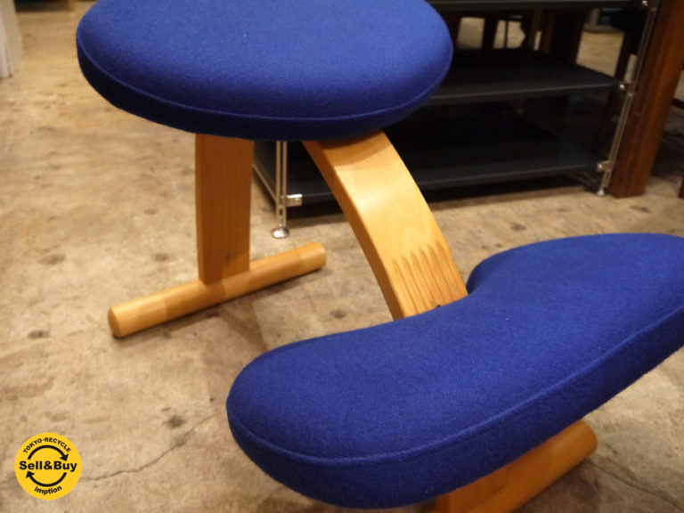 リボ Rybo バランスイージー Balans EASY デスクチェア 学習椅子 ブルー 青 北欧 ノルウェー ～姿勢矯正と集中力UPに最適