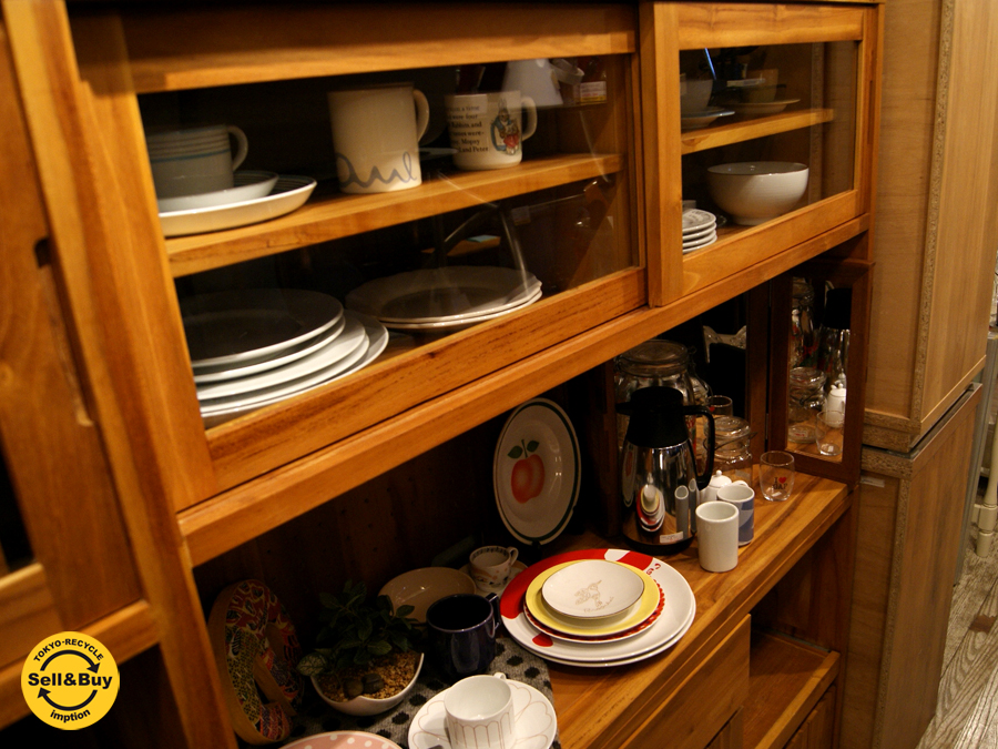 ウニコ  ブレス  キッチンボード 食器棚 チーク無垢材 北欧
