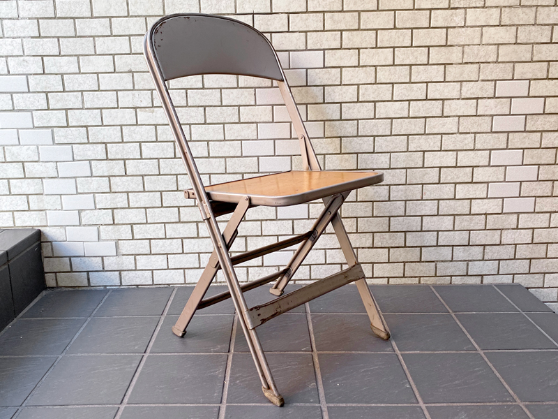 クラリン CLARIN フォールディングチェア Folding chair 板座 50'S ビンテージ 折り畳みチェア ウッドシート  ～普遍的機能美の起源～ | 家具を売るならTOKYO RECYCLE imption家具を売るならTOKYO RECYCLE imption