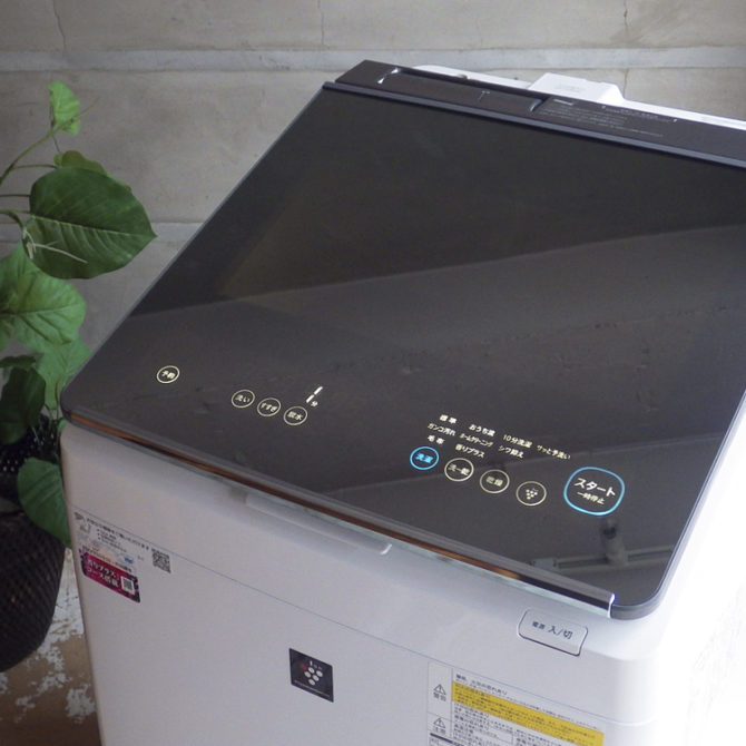 シャープ SHARP タテ型洗濯乾燥機 11kg 2019年製 ES-PU11C-S 超音波 ...