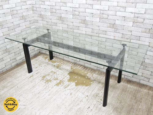 LC6 ダイニングテーブル クリアガラスの画像です。