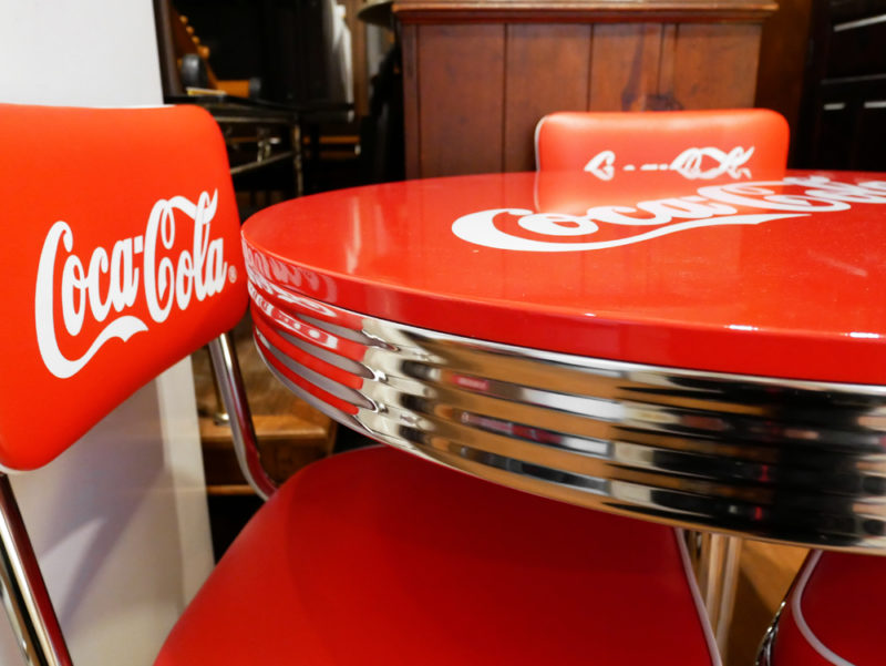 コカ・コーラ Coca Cola ダイナーテーブル & ダイナーチェア 4脚 フル