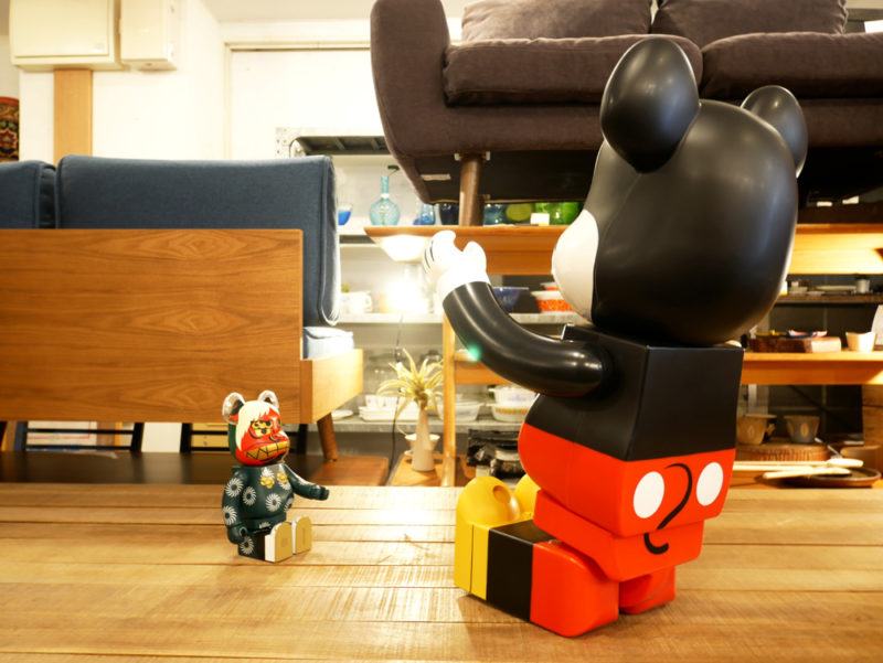 メディコムトイ Medicom Toy ベアブリック Be R Brick 1000 ミッキーマウス Mickey Mouse 400 獅子舞 世界を虜にするアートなフィギュア 家具を売るならtokyo Recycle Imption