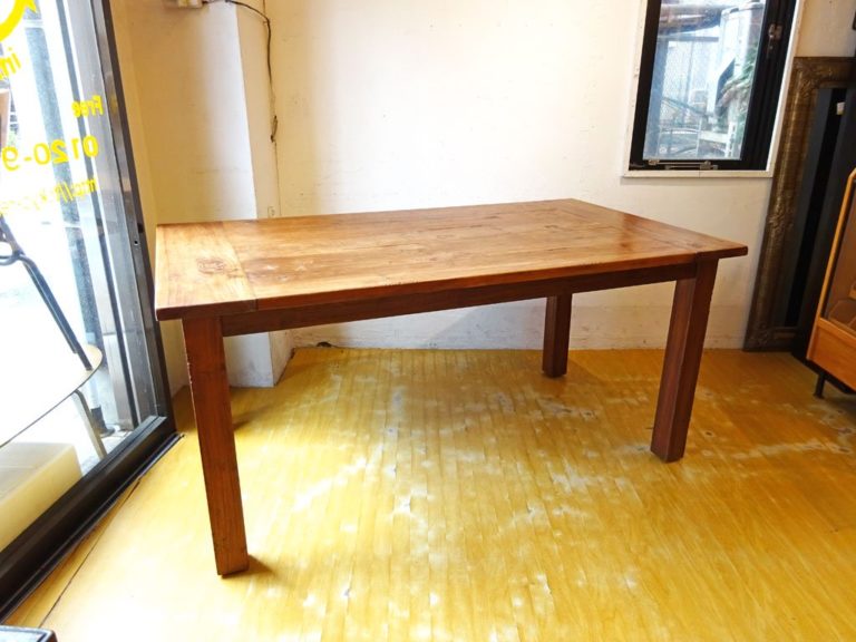 クレイト＆バレル Crate＆Barrel 古材無垢 ダイニングテーブル Dining table 幅160cm US家具 中古品 買い取りし