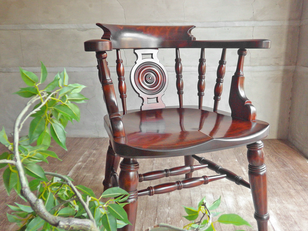 松本民芸家具 キャプテン チェア ウィンザー チェア ミズメザクラ 椅子 刻印有がたつきぐらつきはありません