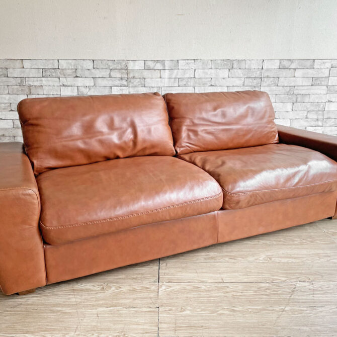 ウニコ unico テラ TERRA レザーソファ 3シーター Leather sofa 3