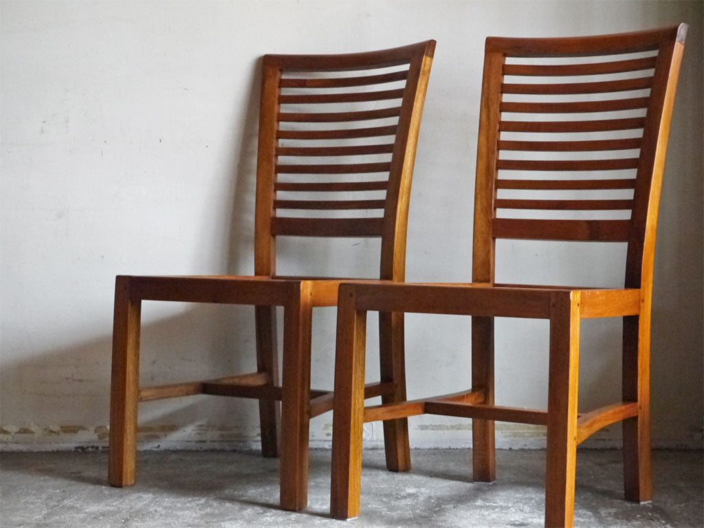 ギギリビング Gigi Living チーク無垢材 ダイニングチェア ラダーバック wat4952 モダンデザイン 中古品 買い取りしました。