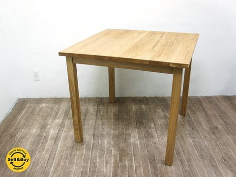 MUJI 無印良品 オーク 無垢材 ダイニング テーブル 2人掛け【買取と販売とレンタルのお店】