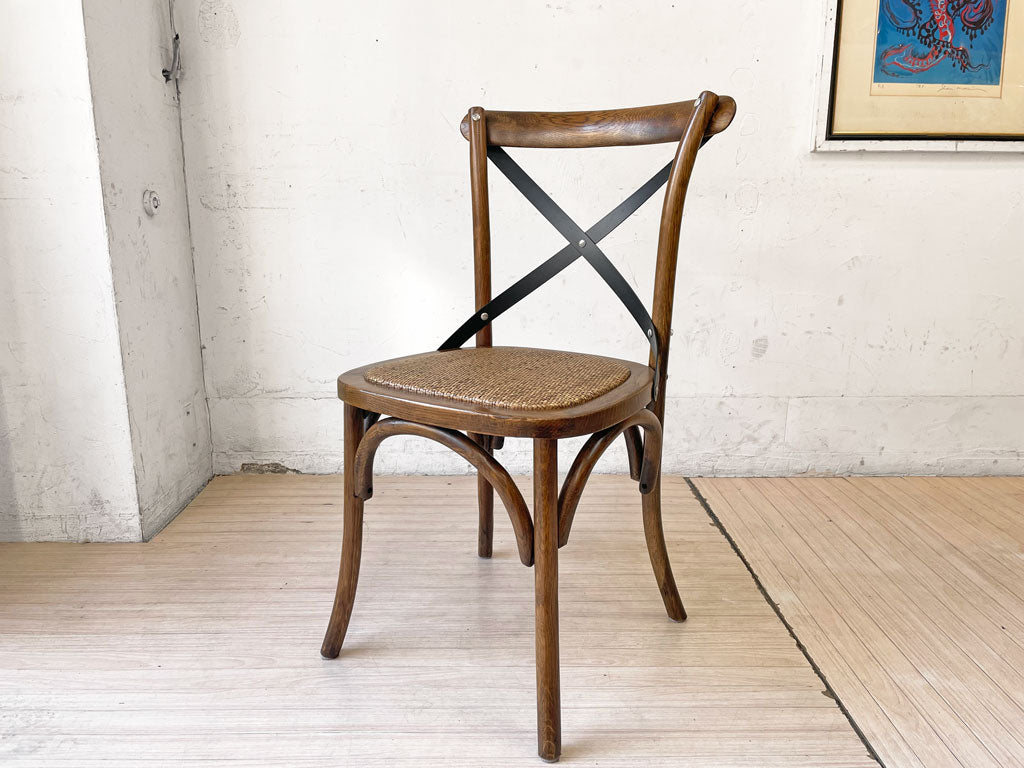 ジャーナルスタンダードファニチャー journal standard Furniture ビーコンチェア BEACON CHAIR オーク材 アイアン クロスバック 曲げ木 ベントウッドチェア 中古品 買い取りしました。