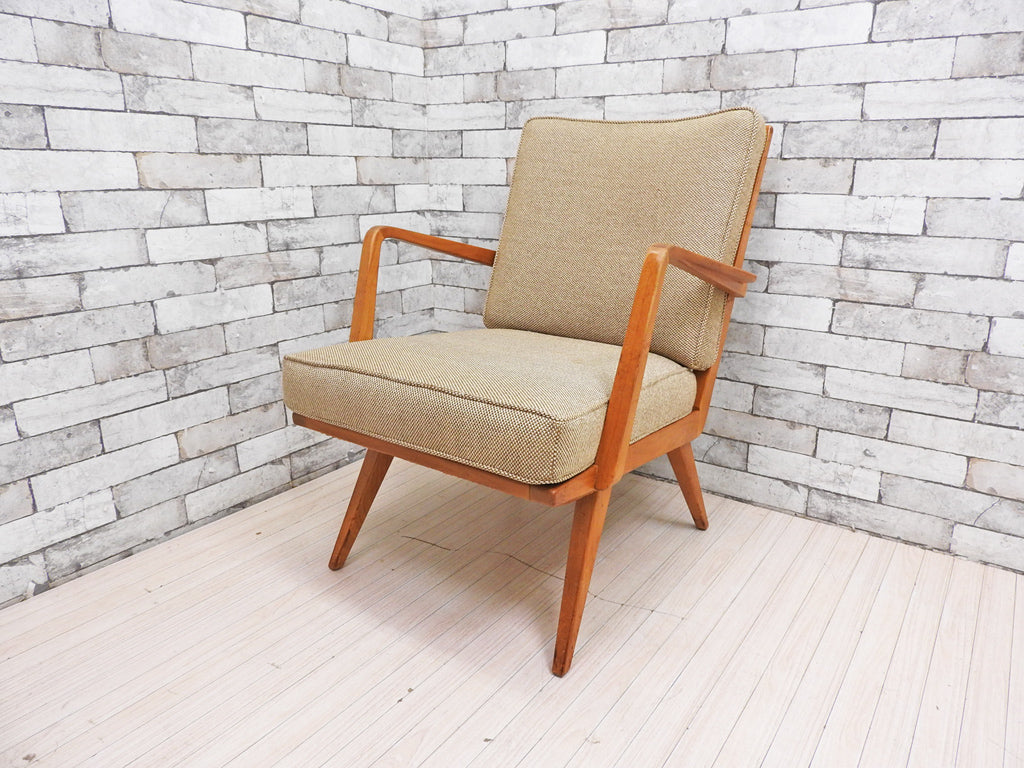 ウォルター・ノール WALTER KNOLL アンティモット ANTIMOTT ラウンジチェア 1P ソファ アームチェア ビーチ材 1950’S ビンテージ ドイツ  中古品 買い取りしました。