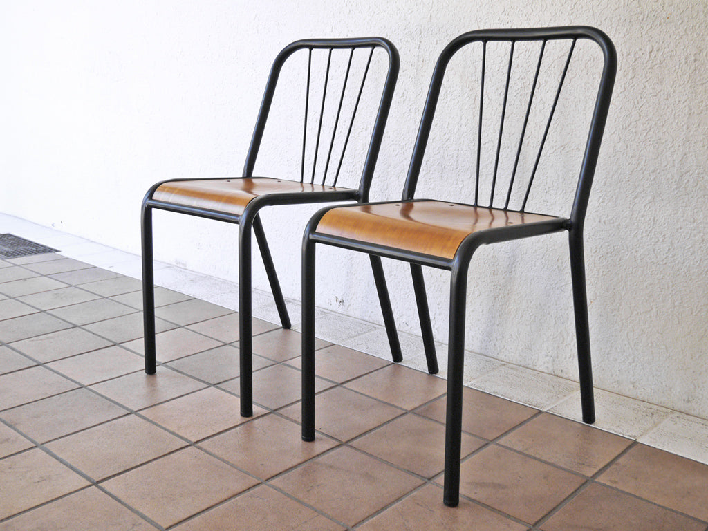 クラッシュゲート CRUSH CRASH PROJECT ノットアンティークス Knot antiques アイアンチェア IRON CHAIR Bタイプ スタッキングチェア 2脚セット 中古品 買い取りしました。