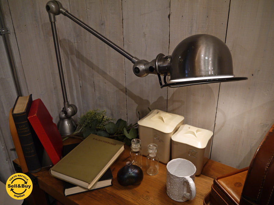 ジェルデ Jielde 4040 デスクランプ クランプ式 ブラッシュドスチール フランス インダストリアル　中古品 買い取りしました！ 自由が丘店 出張買取もお任せください。