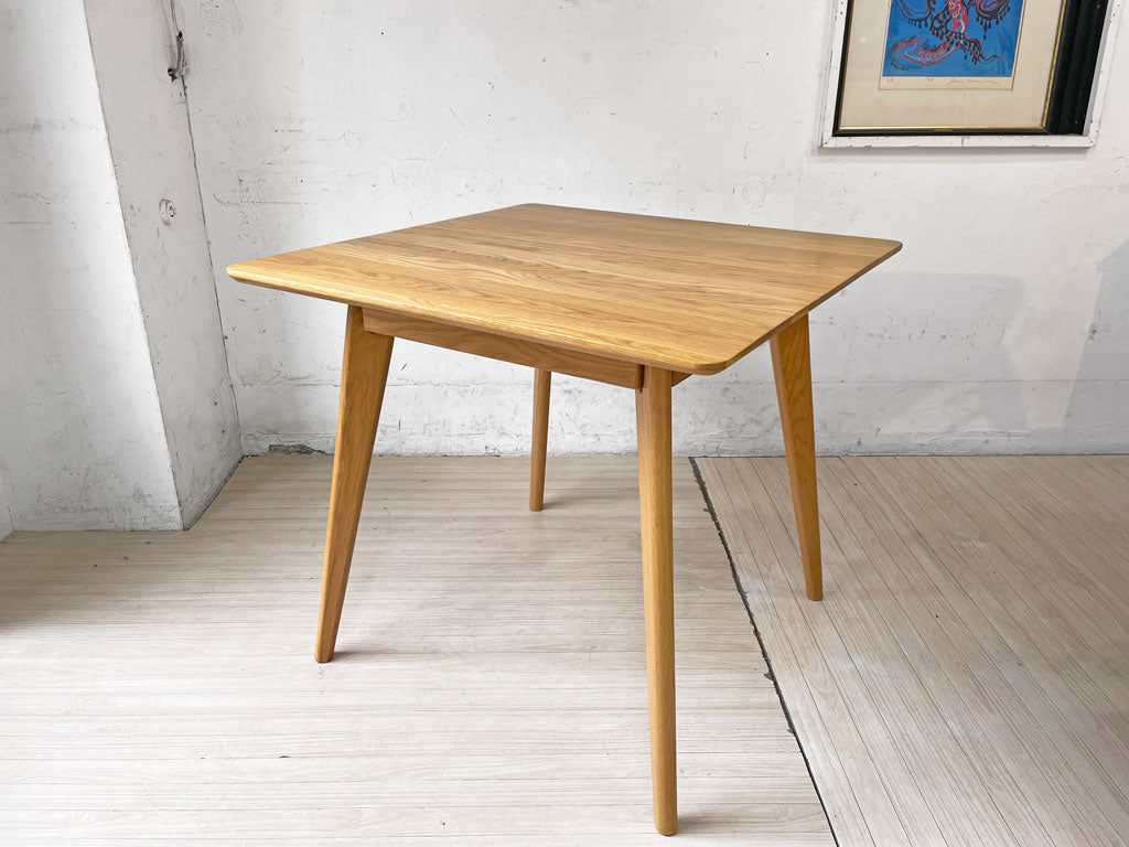 大川家具 リバー RIVER ダイニング テーブル スクエア オーク無垢材 北欧デザイン ナチュラル 中古品 買い取りしました。