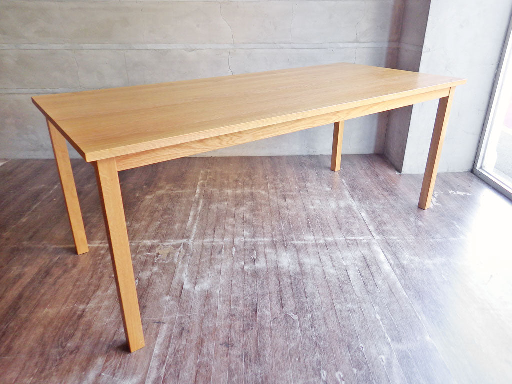 無印良品 MUJI ダイニングテーブル W180 オーク無垢集成材 ナチュラルスタイル 廃番 ♪ 中古品 買い取りしました。