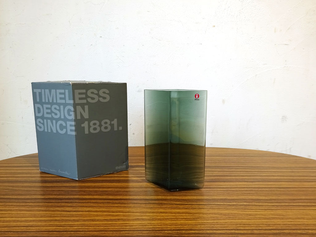 イッタラ iittala ルーツ RUUTU ベース グレー 115×180mm ガラス ロナン＆エルワン・ブルレック 中古品 買い取りしました。