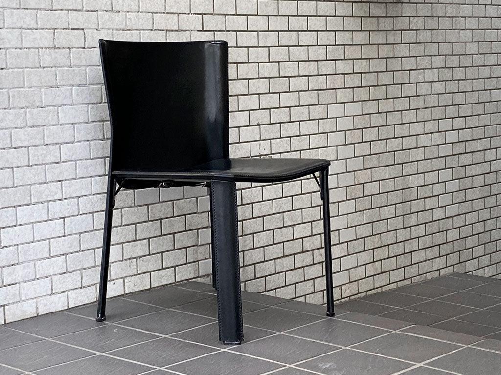 ファセム Fasem S92 ダイニングチェア 本革 レザー ブラック ジャンカルロ・ベーニ イタリア モダン 中古品 買い取りしました。