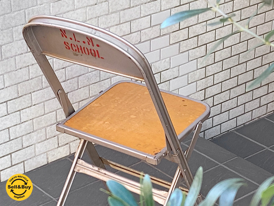 クラリン CLARIN フォールディングチェア Folding chair 板座 50'S ビンテージ 折り畳みチェア ウッドシート ～普遍的機能美の起源～