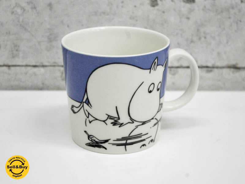 アラビア ARABIA ムーミン マグカップ ムーミントロールオンアイス Moomintroll on ice 　中古品 買い取りしました。祖師谷大蔵店 出張買取もお任せ下さい。