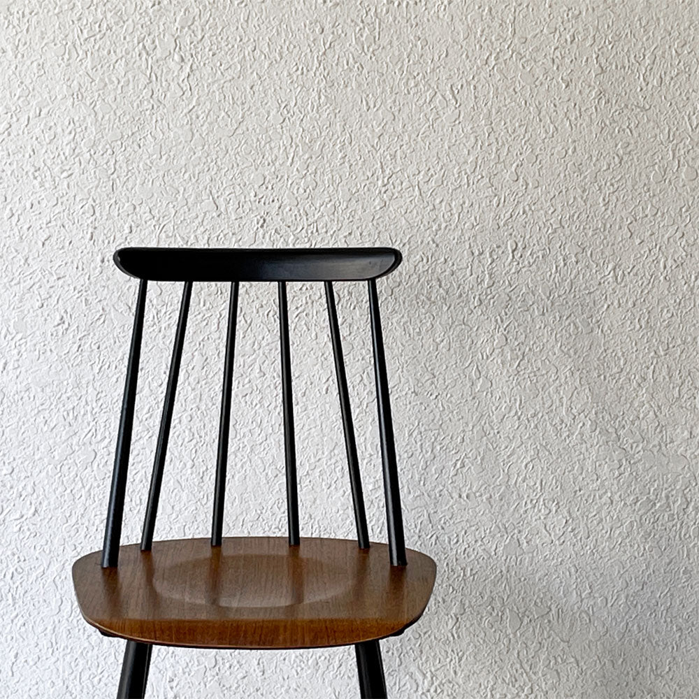 アスコ ASKO ファネットチェア Fanett chair イルマリ・タピオヴァーラ ダイニングチェア チーク材 50～60年代 フィンランド製 北欧ビンテージ 名作～黒い線が描く、北欧の静寂～