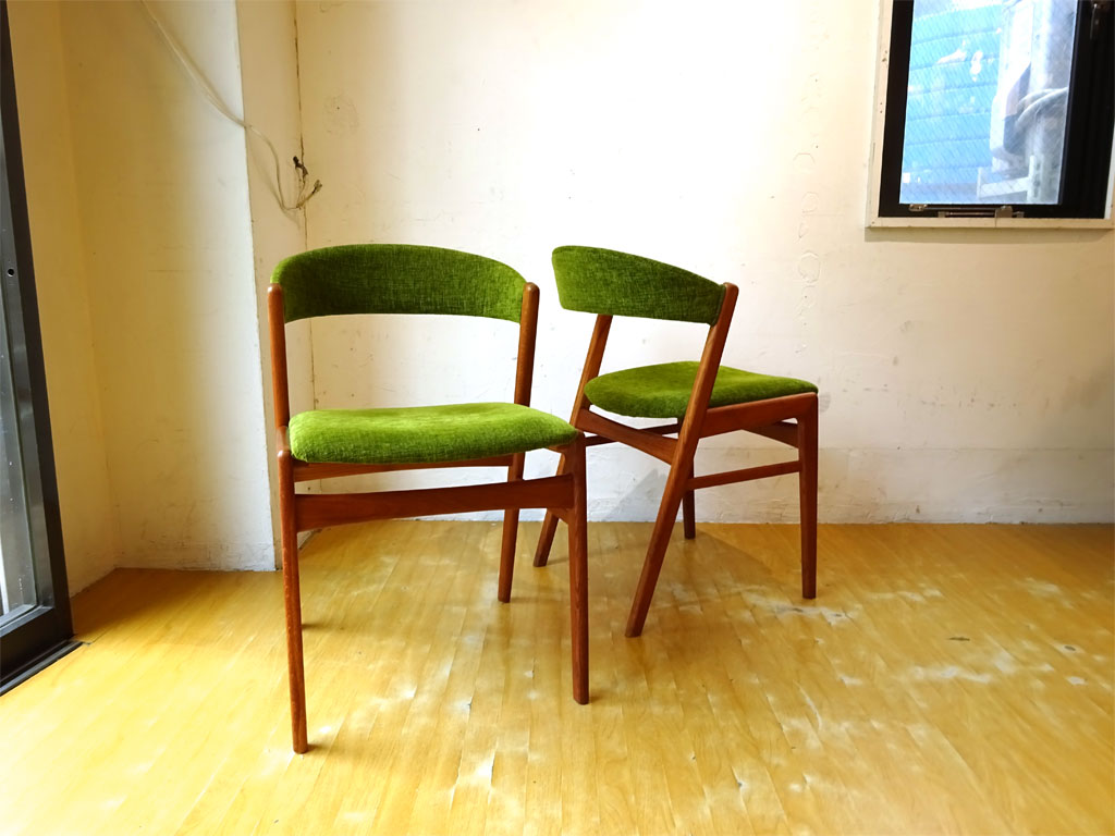 北欧ビンテージ Scandinavian vintage オーク材 ダイニングチェア ファブリックシート 北欧家具 DUX Ribbon back chair 中古品 買い取りしました。