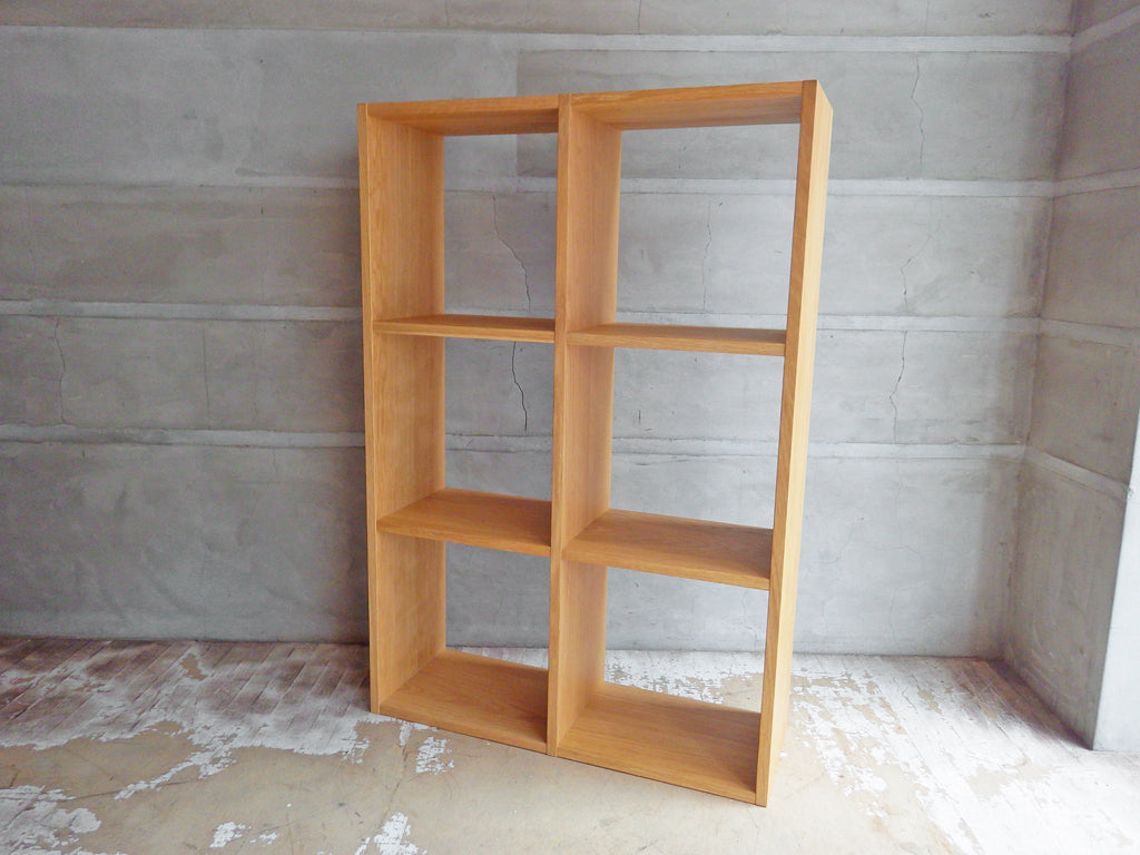 無印良品 MUJI スタッキングシェルフ 2×3 オーク材 オープンンシェルフ 棚 キャビネット 中古品 買い取りしました。