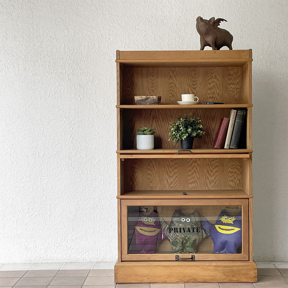  【用賀店】ジャーナルスタンダードファニチャー journal standard Furniture ボンド スライドキャビネット BOND SLIDE CABINET ブックケース オーク材 4段 扉2枚欠品 買取させていただきました。