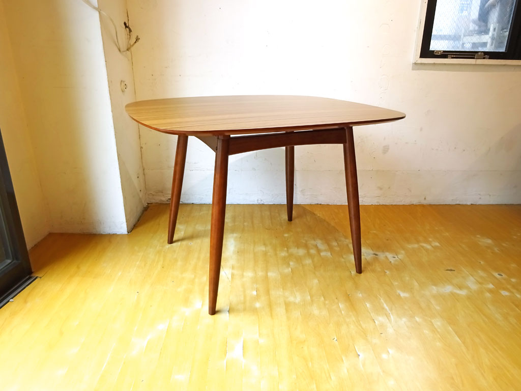 カリモク60+ karimoku Dテーブル ダイニングテーブル ウォールナットカラー デコラトップ カフェテーブル ミッドセンチュリー テーブル W100 中古品 買い取りしました。