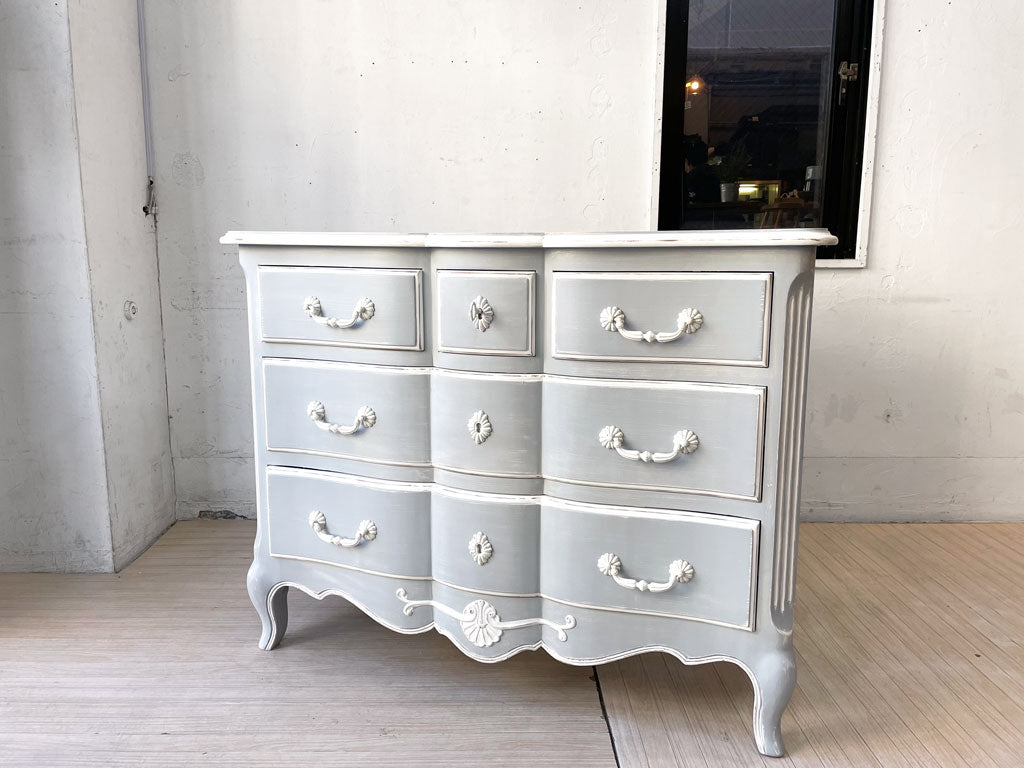 カントリーコーナー Country Corner グスタビアンコレクション GUSTAVIEN collection チェスト キャビネット フレンチカントリー 参考定価 \128,000- 中古品 買い取りしました。