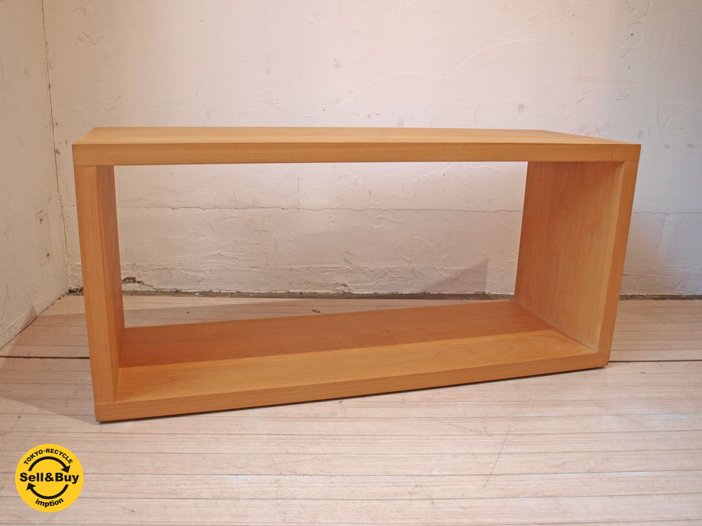無印良品 MUJI アルダー材 リアルファニチャー REAL FURNITURE 1段 オープンシェルフ AVボード ローテーブル 中古品 買い取りしました。下北沢店 出張買取もお任せ下さい。