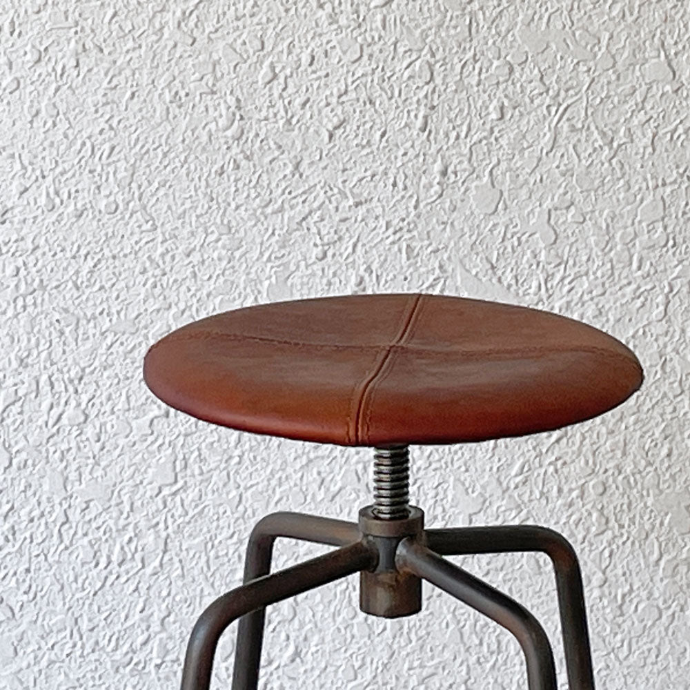 トラックファニチャー TRUCK FURNITURE スット SUTTO ハイスツール HIGH STOOL レザーシート 定価79,200円～鉄と革が、暮らしに馴染む～