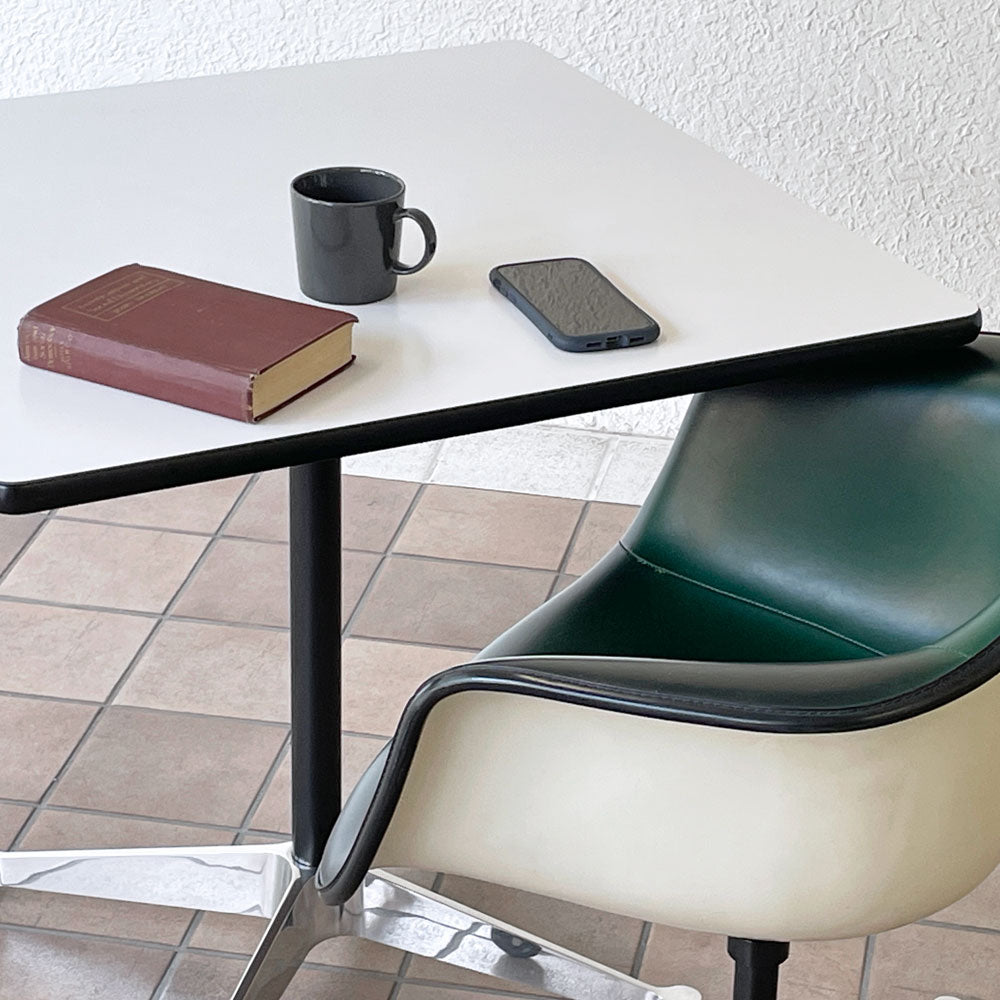 ハーマンミラー Herman Miller コントラクトベース ダイニングテーブル スクエア 幅76cm イームズ ミッドセンチュリー　～無駄のないシンプルさ～