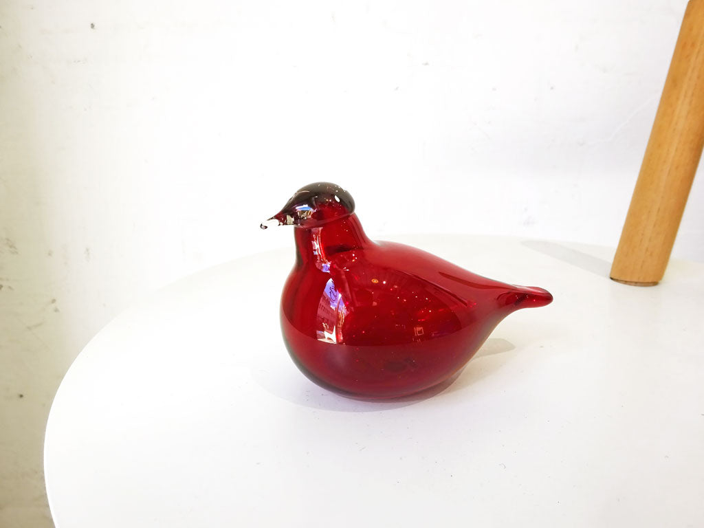 イッタラ バード iittala bird リトルターン Little tern オイバ・トイッカ レッド 2009年 サイン入り 中古品 買い取りしました。