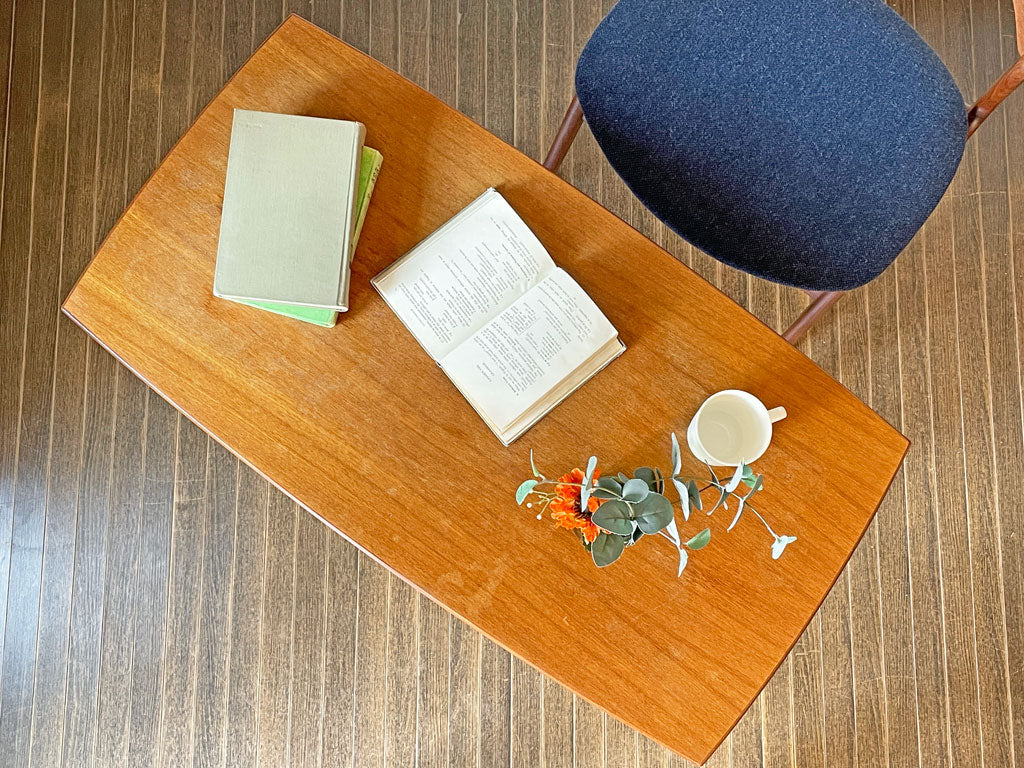 北欧ビンテージ Scandinavian Vintage チーク材 リビングテーブル ローテーブル マガジンラック付 50s IDEE購入品 ～出逢った時が縁～