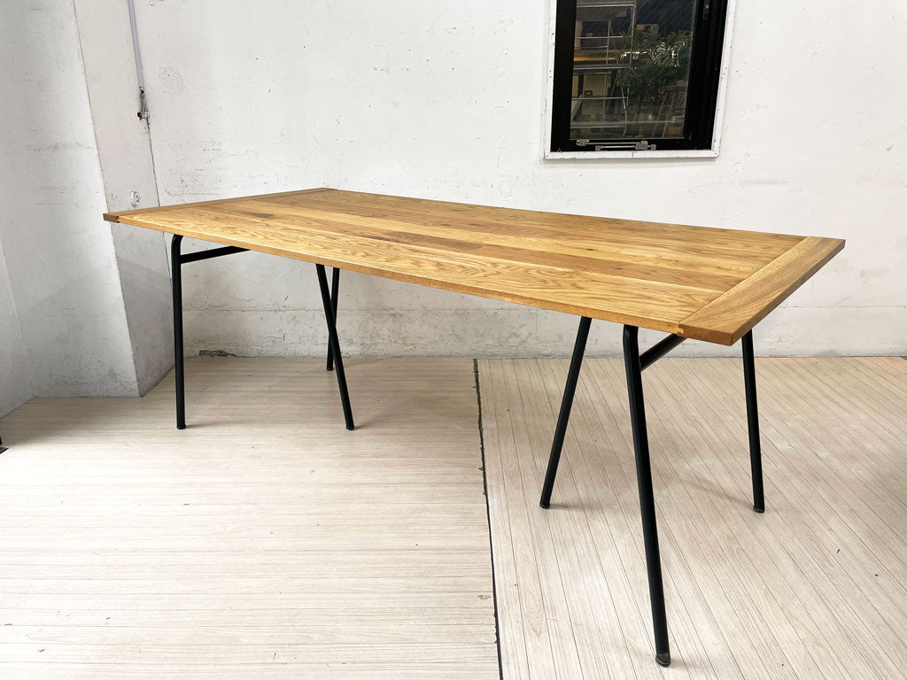 イデー IDEE スデュー SOUDIEUX ダイニングテーブル オーク無垢材 オイルフィニッシュ スチールレッグ W180 定価 ￥219,000- 中古品 買い取りしました。