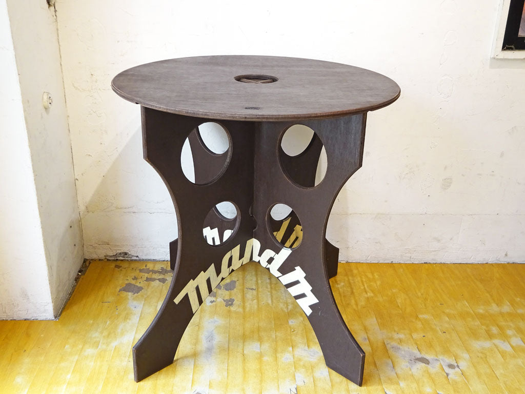 エムアンドエム ファニチャー M＆M furniture 仮設ウマ 大 丸天板セット ブラック×ホワイトロゴ 下北沢店 中古品 買い取りしました。