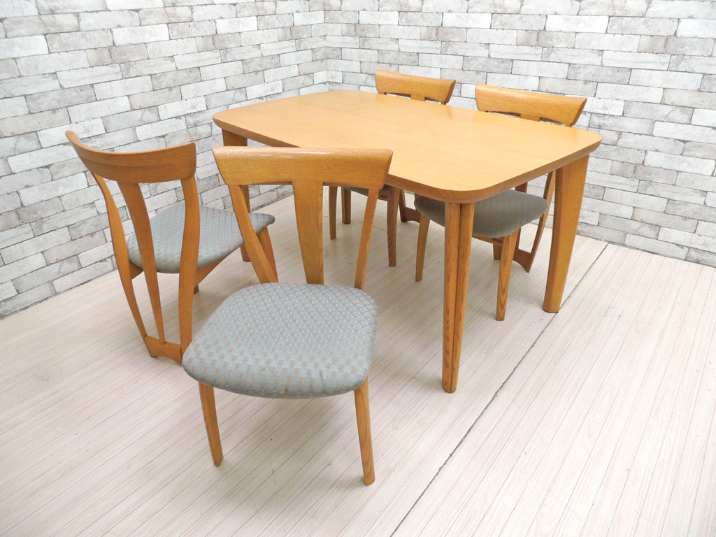 シラカワ家具 Shirakawa シラカワ SEURAT シリーズ オーク材 ダイニングテーブル W1350 & ダイニングチェア × 2脚セット × 2組 飛騨高山 クラフト 飛騨の家具 ナチュラルモダン 稀少な廃盤モデル 考価格13万+5万+5万+5万+5万 中古品 買い取りしました。