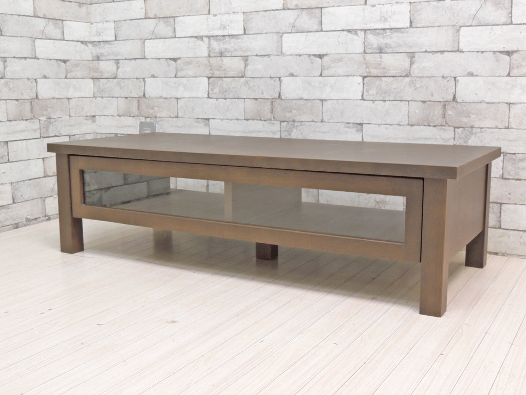 無印良品 MUJI タモ材 AVボード TV台 ブラウンカラー W108cm 廃番品 ナチュラルモダン  中古品 買い取りしました。