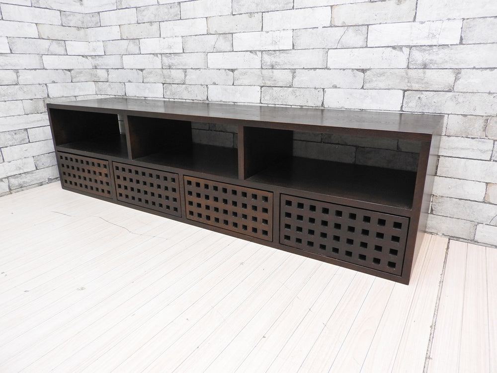 エーフラット a.flat キューブ AVボード テレビボード ローボード アッシュ無垢材 引き出し4杯 アジアン W154  中古品 買い取りしました。