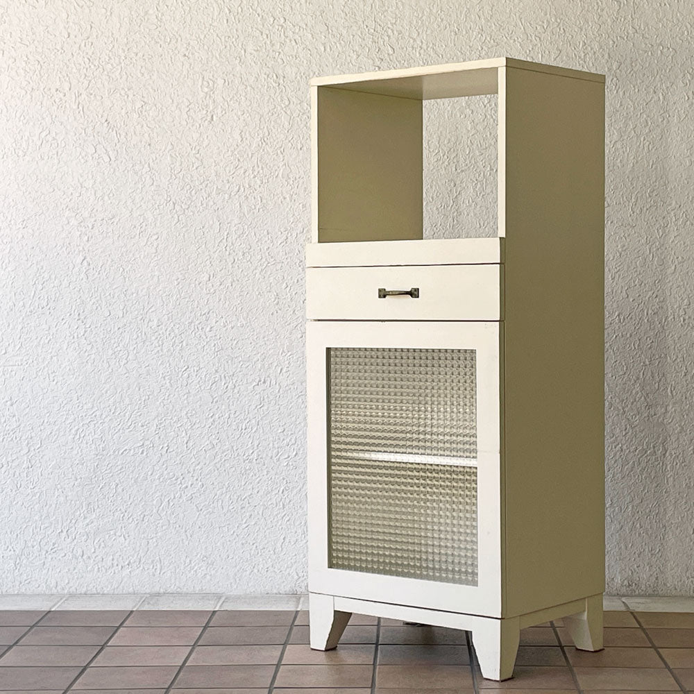  【用賀店】ウニコ unico ユーキューブ U-CUBE レンジボード レンジ台 アイボリーペイント W50.5cm レトロデザイン 買取させていただきました。