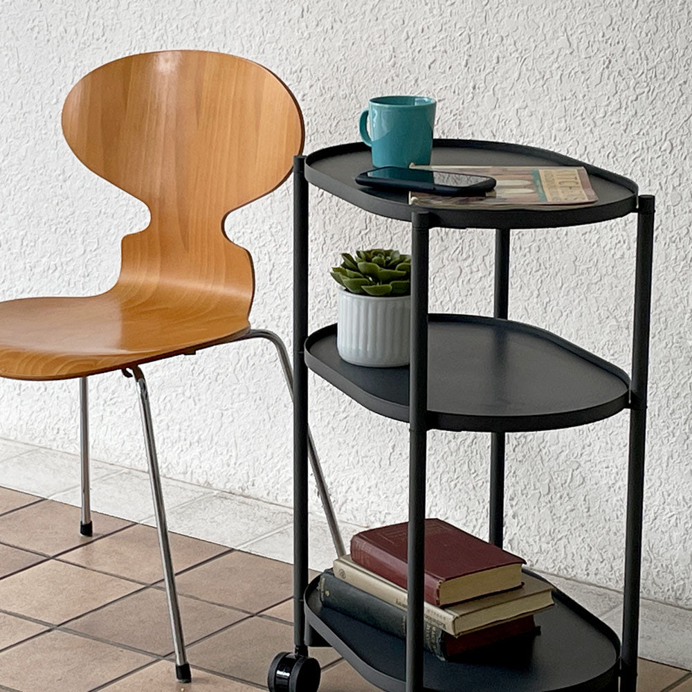  【用賀店】kachaka カチャカシェルフ 3段 ワゴン キャスター ミニマム シンプルデザイン 定価29,800円 買取させていただきました。