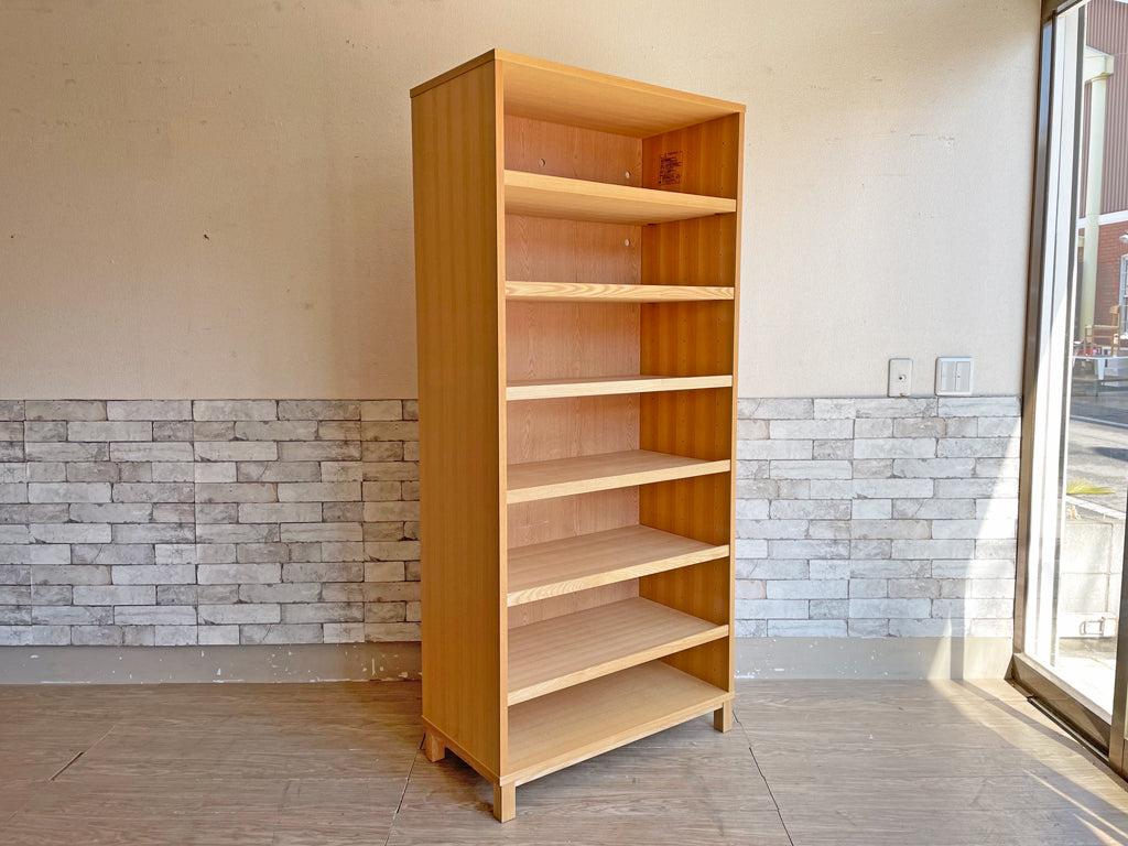 無印良品 MUJI タモ材 組み合わせて使える木製収納 ミドルタイプ H175cm ブックシェルフ 廃番 祖師谷店 中古品 買い取りしました。